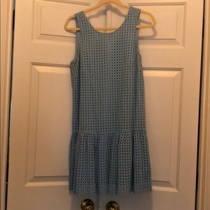 J.Crew Factory Blue Geometric Pattern Dress 👗